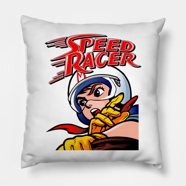 speed racer Pillow by small alley co
