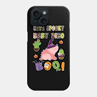 Cute Spooky Baby Dino Halloween Boo No. 4 Phone Case