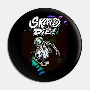 Skateboarder Design Pin