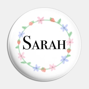 Sarah name design Pin