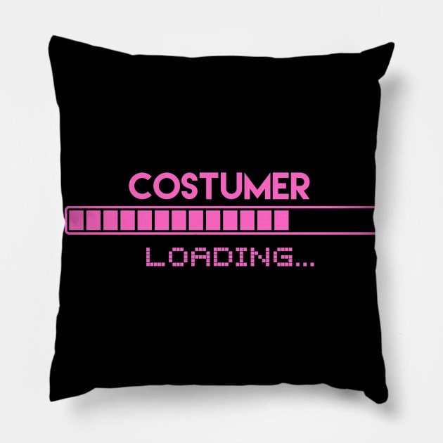 Costumer Loading Pillow by Grove Designs