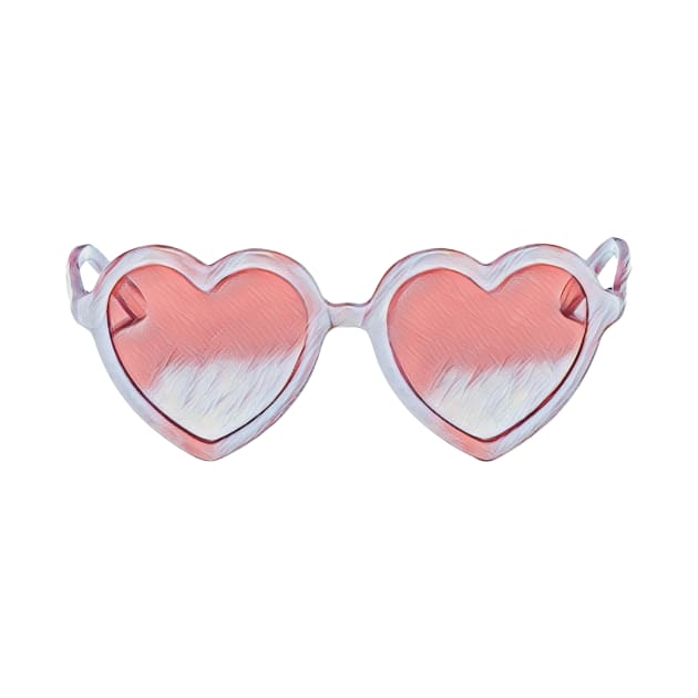 Heart Shaped Sunglasses by BloomingDiaries