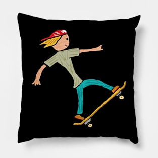 Skateboarding Pillow