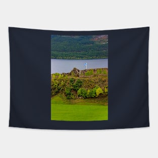 Urquhart Castle over Loch Ness in Scotland Tapestry