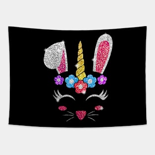 Rabbit Bunny Unicorn Easter day 2019 Shirt Gift Girl Kid Tapestry