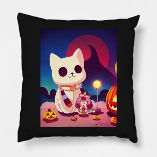 bee and puppycat Pillow