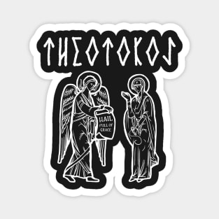 Theotokos Mary Mother of God Gothic Magnet