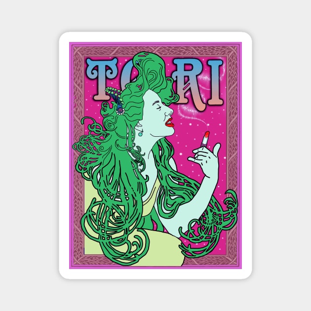 MERMAID COLOURS TORI NOUVEAU Magnet by SortaFairytale