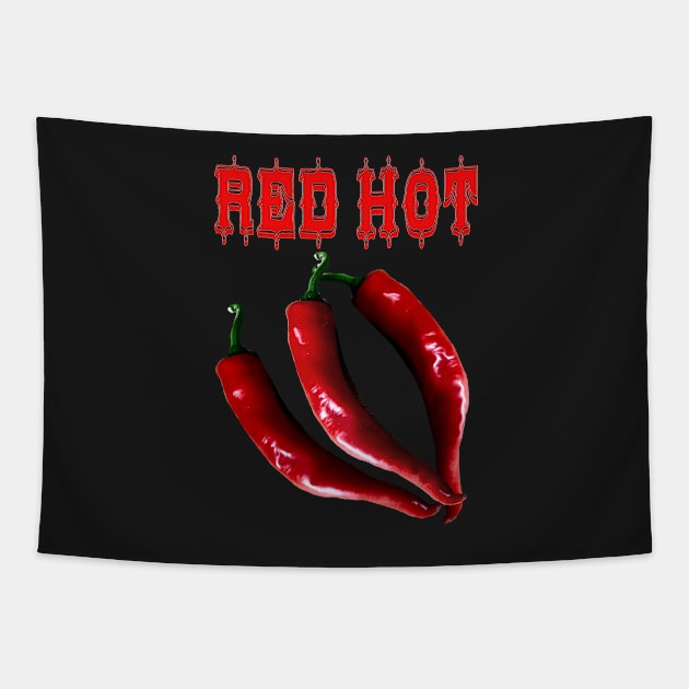 Hot Chili Spicy Food Expert Tapestry by PlanetMonkey