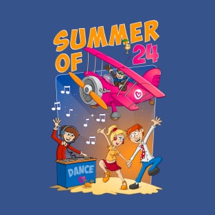 The summer of 2024 - funny and colourful illustration T-Shirt