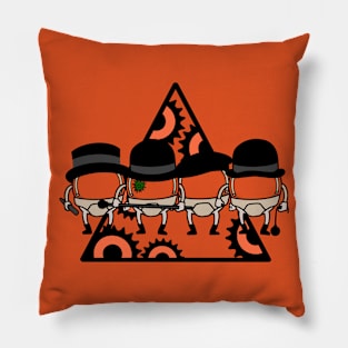 Clockwork Tangerines Pillow