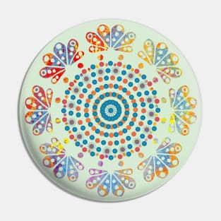 Spring Dots Mandala Pattern, Modern Mandala, Colourful Mandala, Fresh Mandala Design Pin