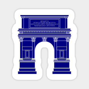 Arch of Titus (navy blue) Magnet