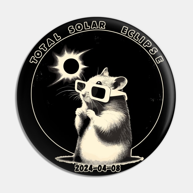 Funny Total solar eclipse 2024 Pin by TomFrontierArt