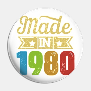 Made In 1980 Pin