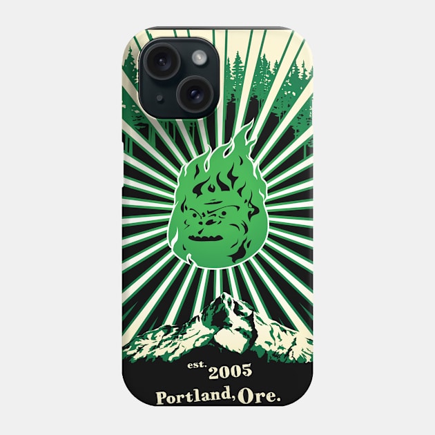 Retroposter (green on Black) Phone Case by MunkeeWear