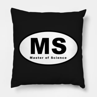 MS (Master of Science) Oval Pillow