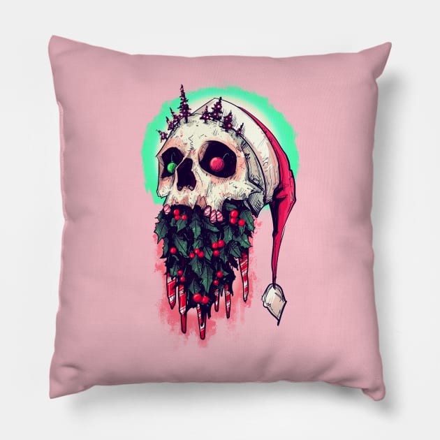 Elemental Skull Special Edition Christmas Pillow by LVBart