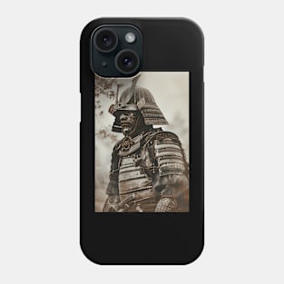 Soulful Samurai Detailed Portrait Of A Warrior In Traditional Armor Phone Case