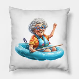 Summer Grandma #8 Pillow