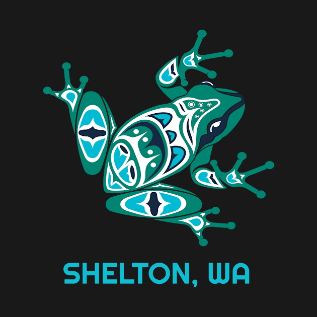 Shelton, Washington Frog Pacific NW Native American Indian by twizzler3b