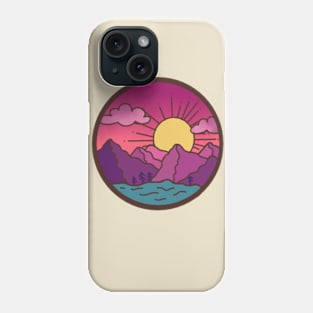 Vaporwave Sunset Landscape Phone Case