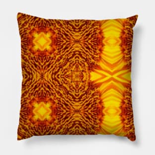 Golden Yellow Sunflower Pattern 8 Pillow