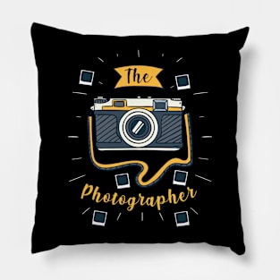 funny photographer t shirt camera t shirt Pillow