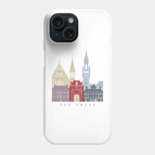 The Hague skyline poster Phone Case