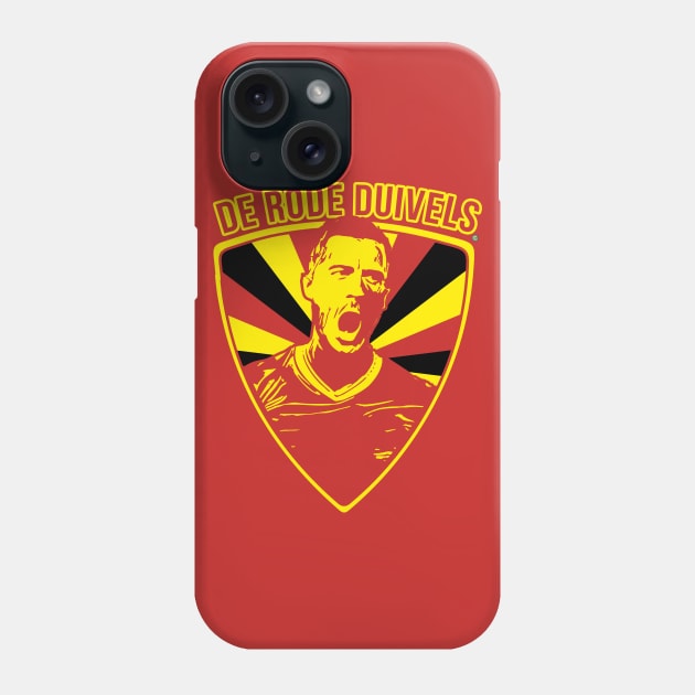 De Rode Duivels Phone Case by bumfromthebay