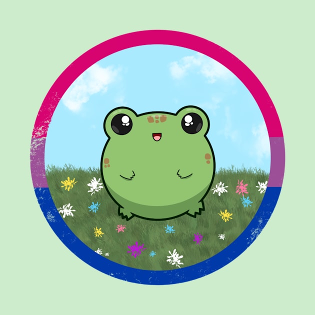 Pride Froggo (Bisexual) by GummiFrogArt