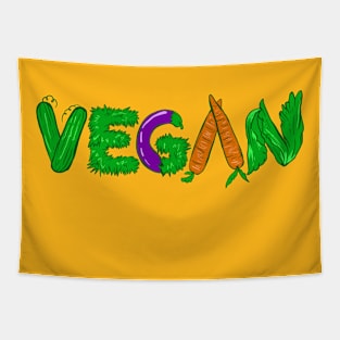 Vegan Typography Tapestry