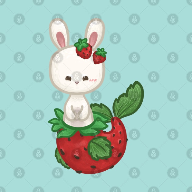 Bunny Strawberry Mermaid by Khotekmei