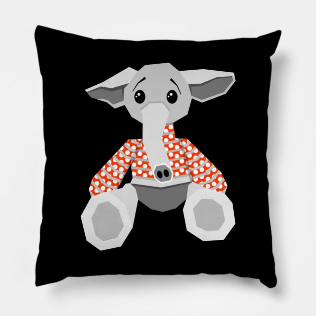 Baby elephant Pillow by ilhnklv