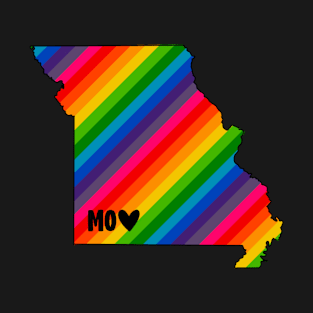 USA States: Missouri (rainbow) T-Shirt