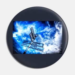 Yorkshire Wild Blue Stormy Sky Pin