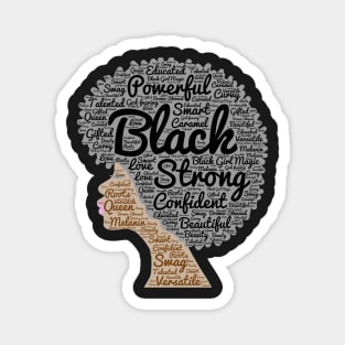 Natural Hair Afro Art for African Americans Magnet