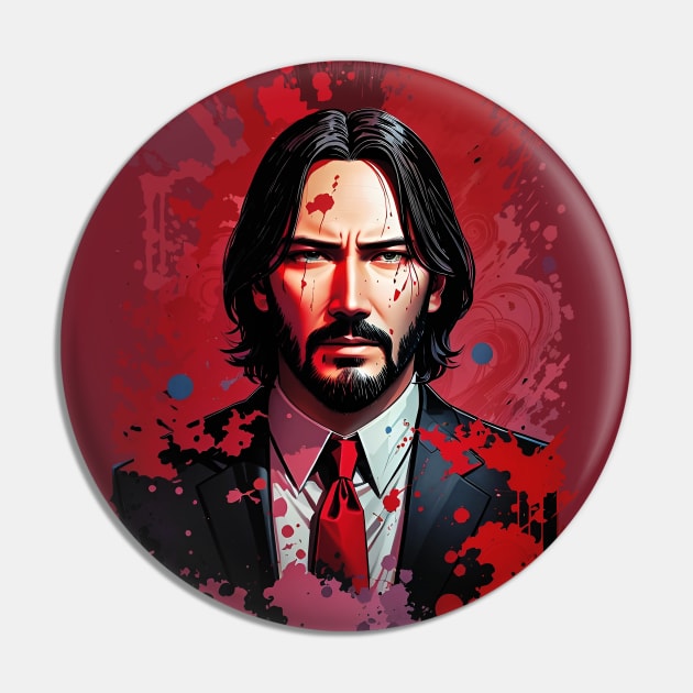 John Wick | Baba Yaga Art - John Wick - Pin | TeePublic