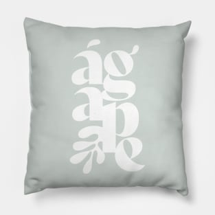 Agape: white Pillow