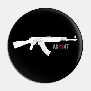 Legendary Kalashnikov assault rifle (AK-47) white version Pin