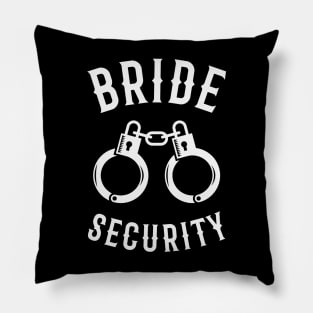 Bride Security – Handcuffs (Hen Party / White) Pillow