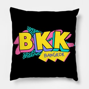 Retro 90s Bangkok BKK / Rad Memphis Style / 90s Vibes Pillow