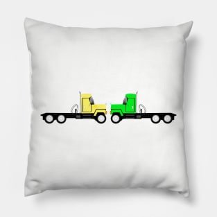 Two trucks Pillow