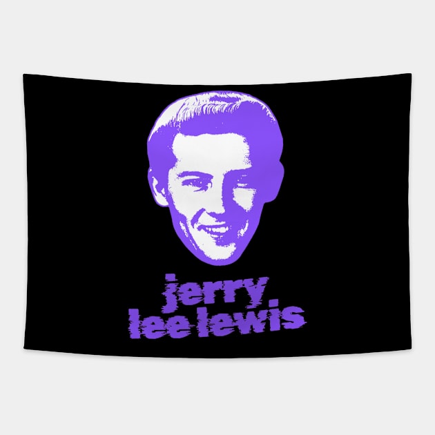 Jerry lee lewis ||| 60s sliced Tapestry by MertuaIdaman