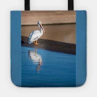 American White Pelican Calmly Watching Tote