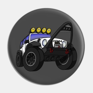 White 4x4 Pin