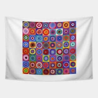 In Square Circle 64 Tapestry