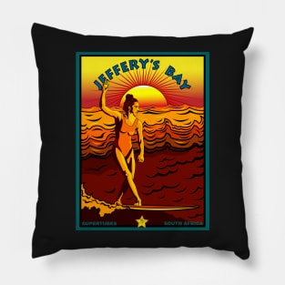 JEFFERY'S BAY SUPERTUBES SURFING Pillow