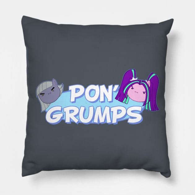 Pon Grumps Pillow by RioMcCarthy