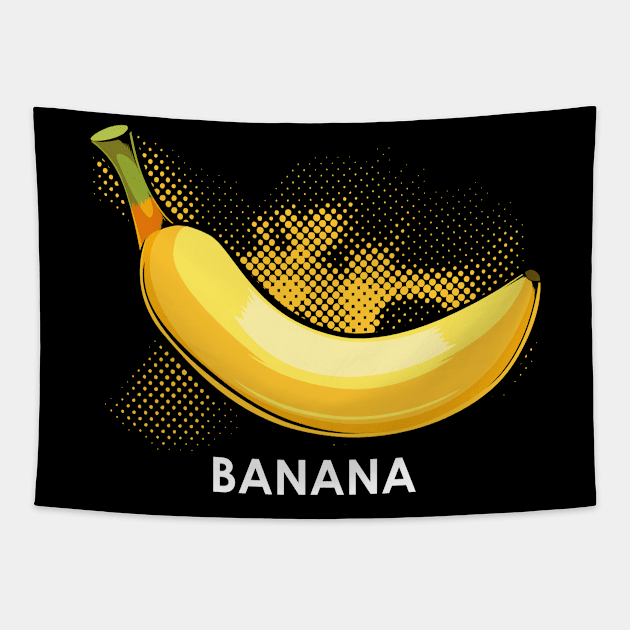 Banana - Exotic Trendy Yellow Fruit Tapestry by Lumio Gifts